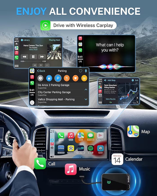 Apple CarPlay wireless adapter for seamless iPhone connectivity