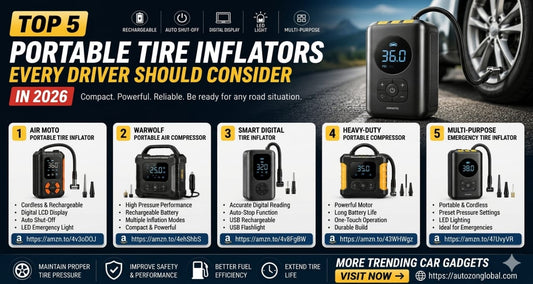 Top 5 Portable Tire Inflators Every Driver Should Consider in 2026