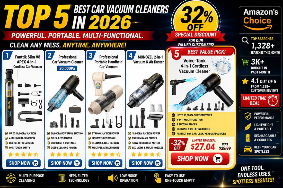 Top 5 Best Car Vacuum Cleaners in 2026 | Buyer's Guide