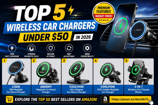 Top 5 Wireless Car Chargers Under $50 in 2026