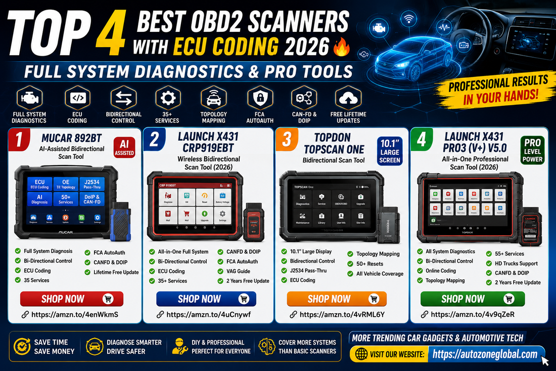 Top 4 OBD2 Scanners with ECU Coding in 2026