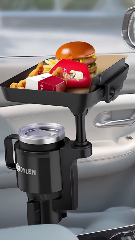 Car Cup Holder Tray for Food & Drinks | Fits Yeti & Hydro Flask